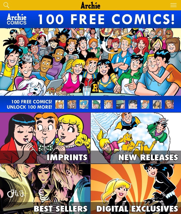100 Free Comics from Archie Comics