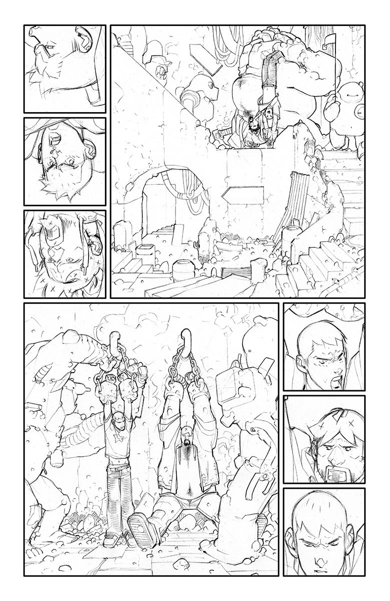 A&A: The Adventures of Archer & Armstrong #2 Sketch Page