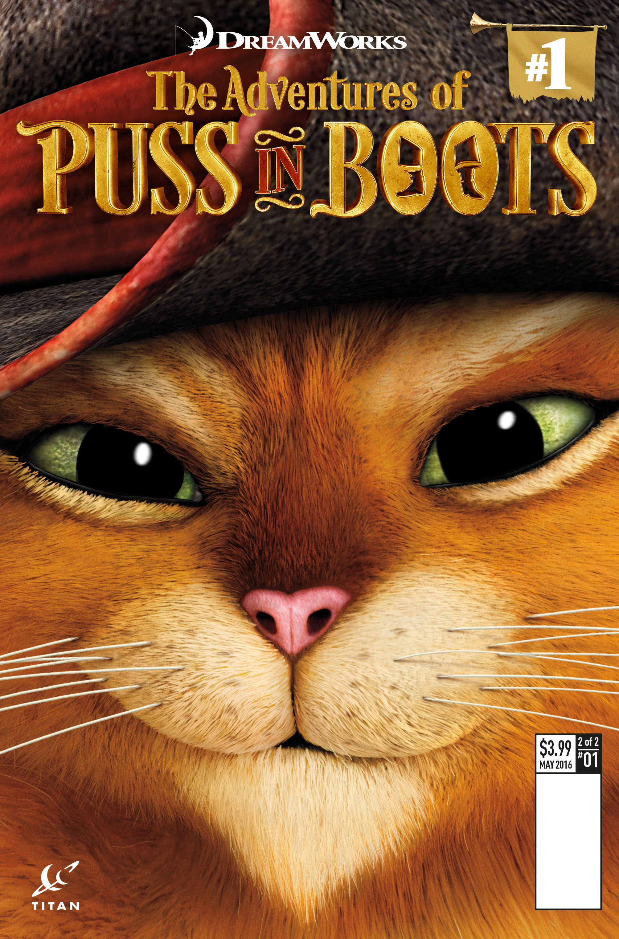 Puss In Boots #1 Film Art Cover