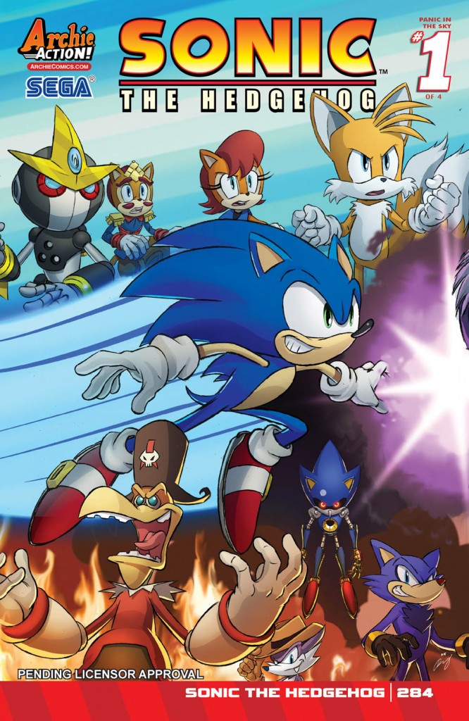SONIC THE HEDGEHOG #284 Cover