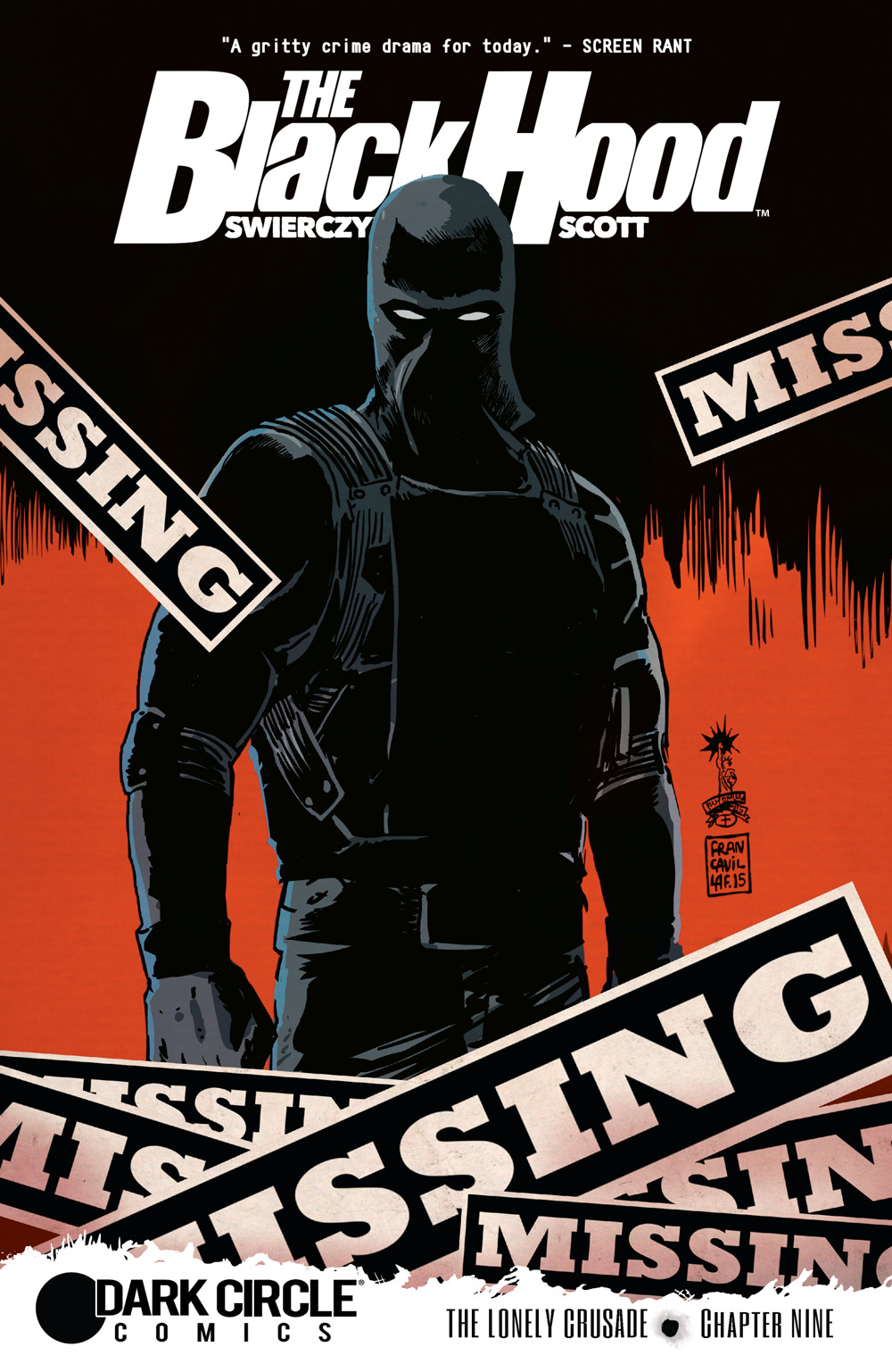 The Black Hood #9 Cover