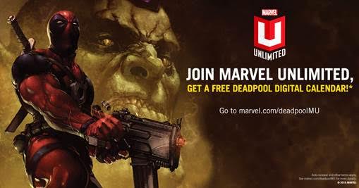 Marvel Offers Deadpool Digital Calendar with Marvel Unlimited Subscription - Bounding Into Comics