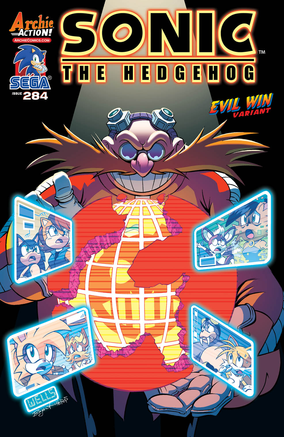 Sonic the Hedgehog #284 Cover