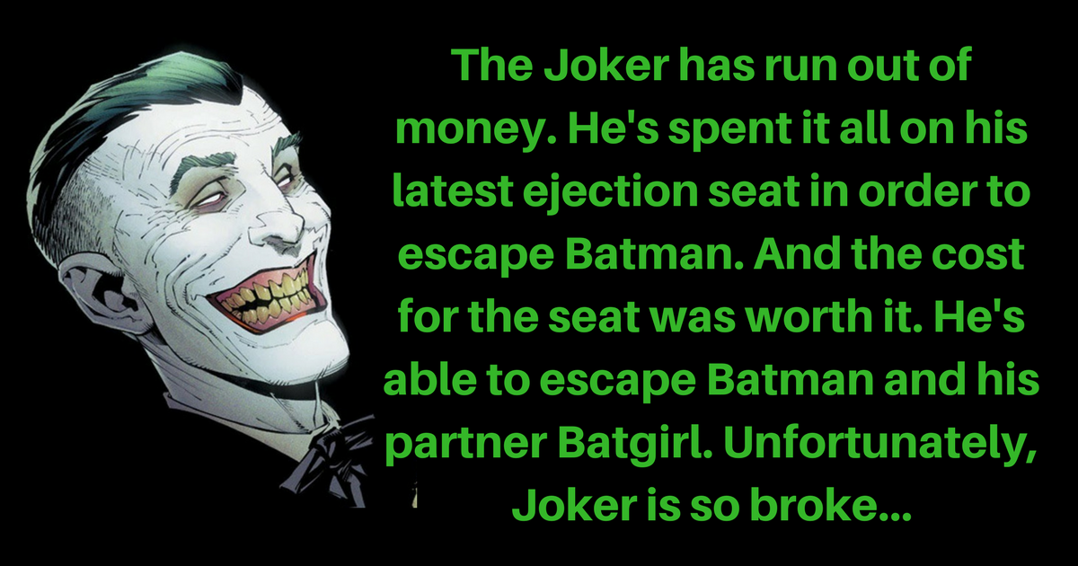 Joker's Joke The IRS Comes Calling Bounding Into Comics