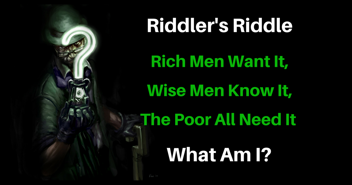 The Riddler S Riddle Rich Men Want It Bounding Into Comics