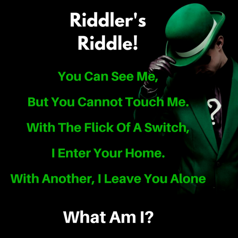 Riddler's Riddle: You Can See Me, But You Cannot Touch Me - Bounding ...