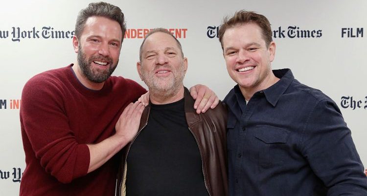 Ben Affleck, Harvey Weinstein and Matt Damon