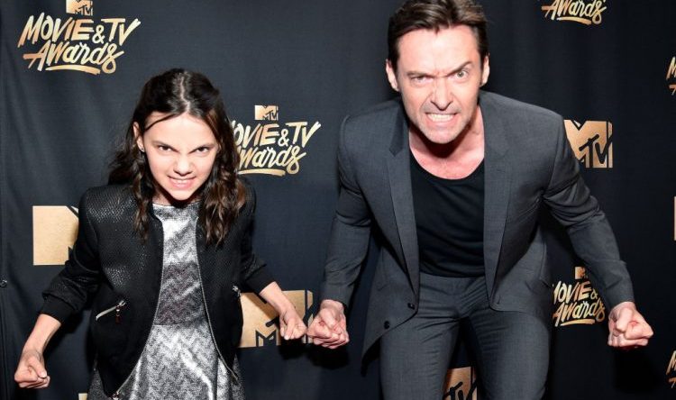 Hugh Jackman and Dafne Keen