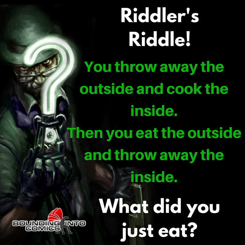 Riddler's Riddle You Throw Away The Outside Bounding Into Comics