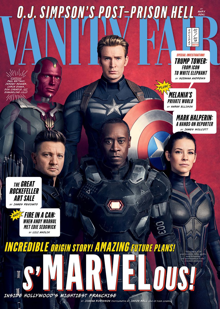 Avengers Infinity War Vanity Fair Cover