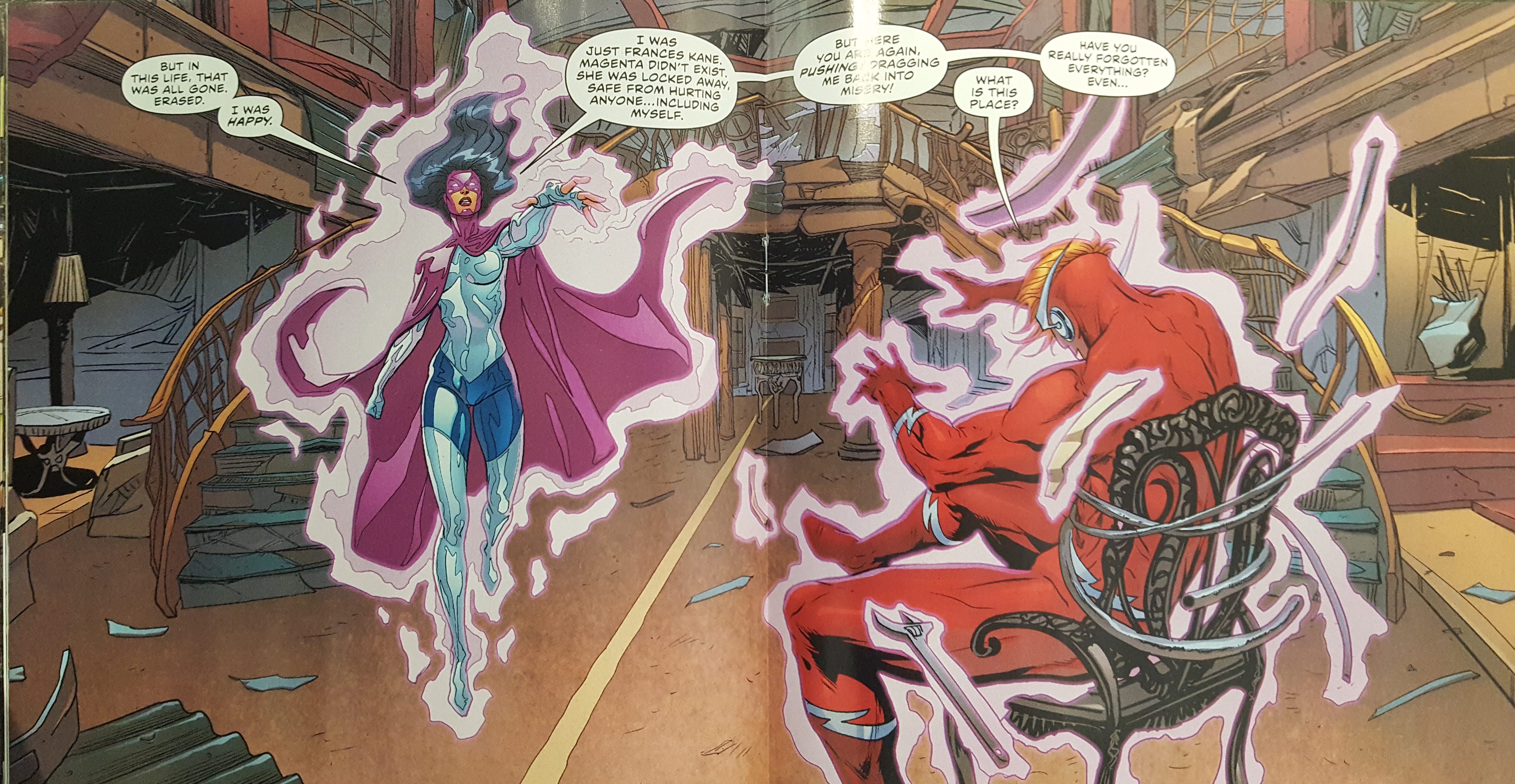 Magenta attacks Wally West Flash Annual #1