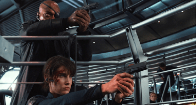 Nick Fury and Maria Hill