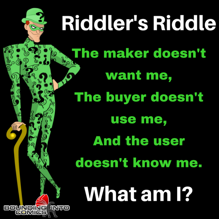 Riddler's Riddle: The Maker Doesn't Want Me - Bounding Into Comics