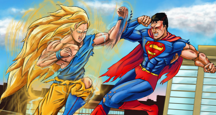 Superman Battles Goku in EPIC Rap Battle! - Bounding Into Comics