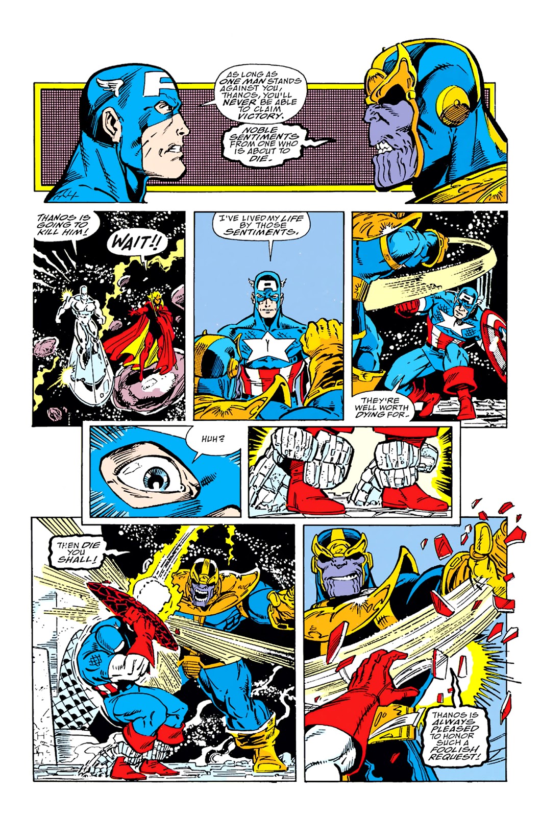 Captain America vs Thanos