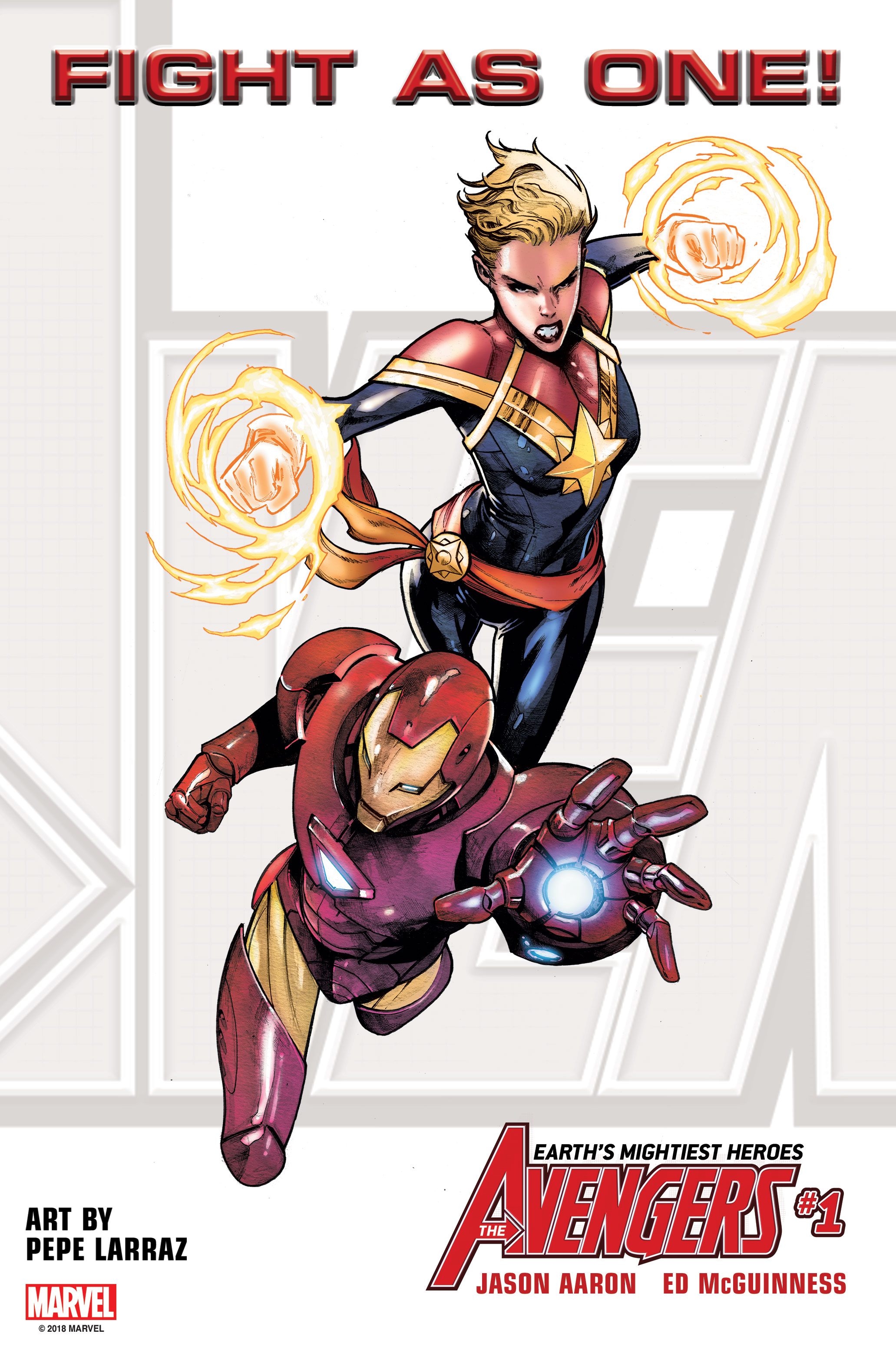 Fight As One Iron Man and Captain Marvel
