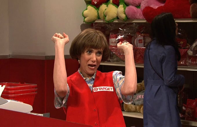 Kristen Wiig as "Target Lady" On Saturday Night Live