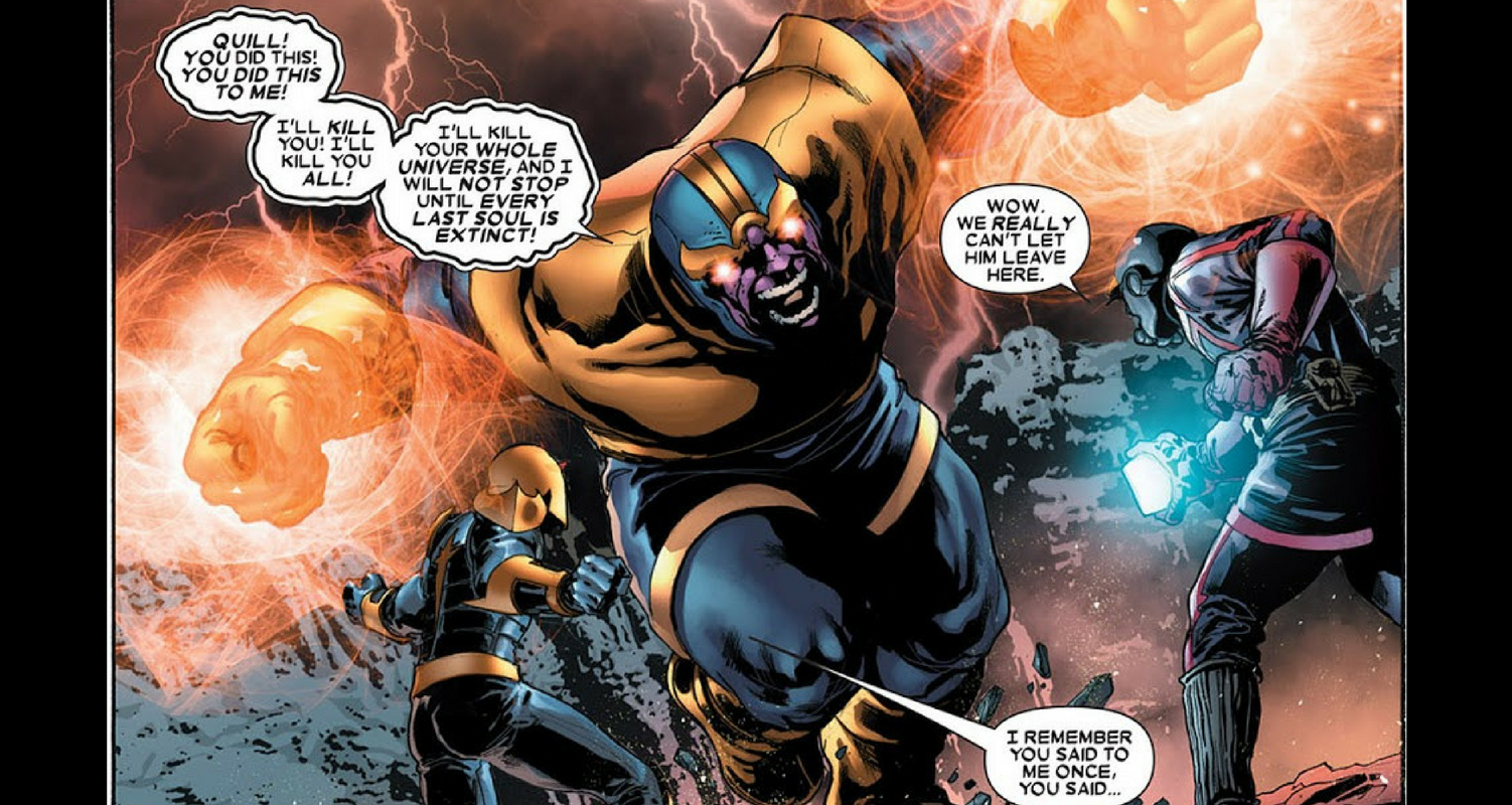 Star-Lord and Nova vs Thanos