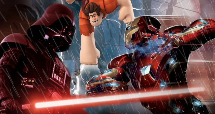 Darth Vader, Iron Man, and Wreck it Ralph