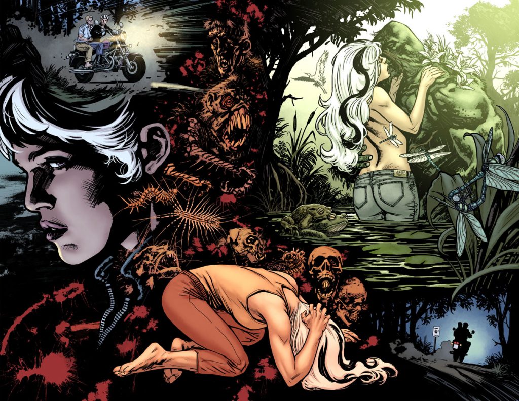Abby Arcane and Alec Holland in "Swamp Thing" - Art by Yanick Paquette - DC Comics