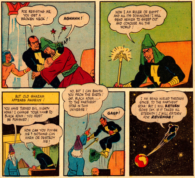 Black Adam and Captain Marvel - Fawcett Comics