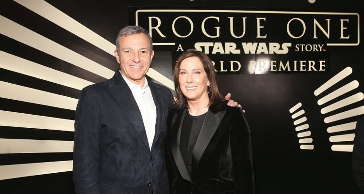 Kathleen Kennedy and Bob Iger