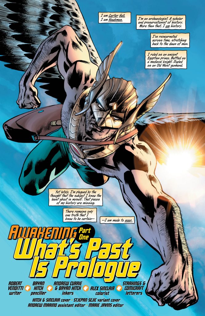 Hawkman #1 Preview Page - DC Comics