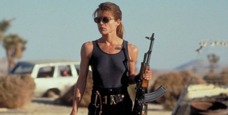 Linda Hamilton as Sarah Connor in "Terminator 2" - TriStar Pictures