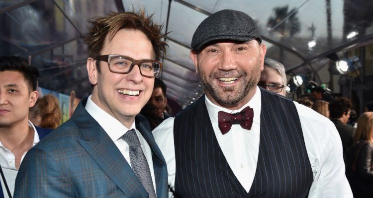 James Gunn and Dave Bautista