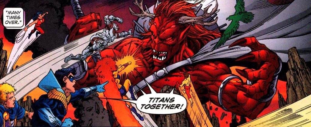 Trigon and the Teen Titans - DC Comics