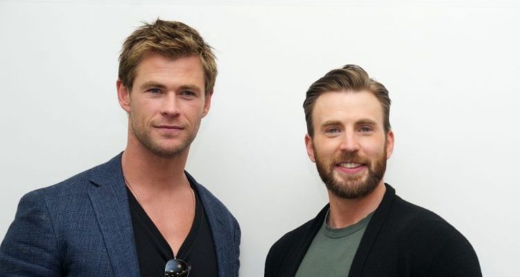 Chris Hemsworth and Chris Evans