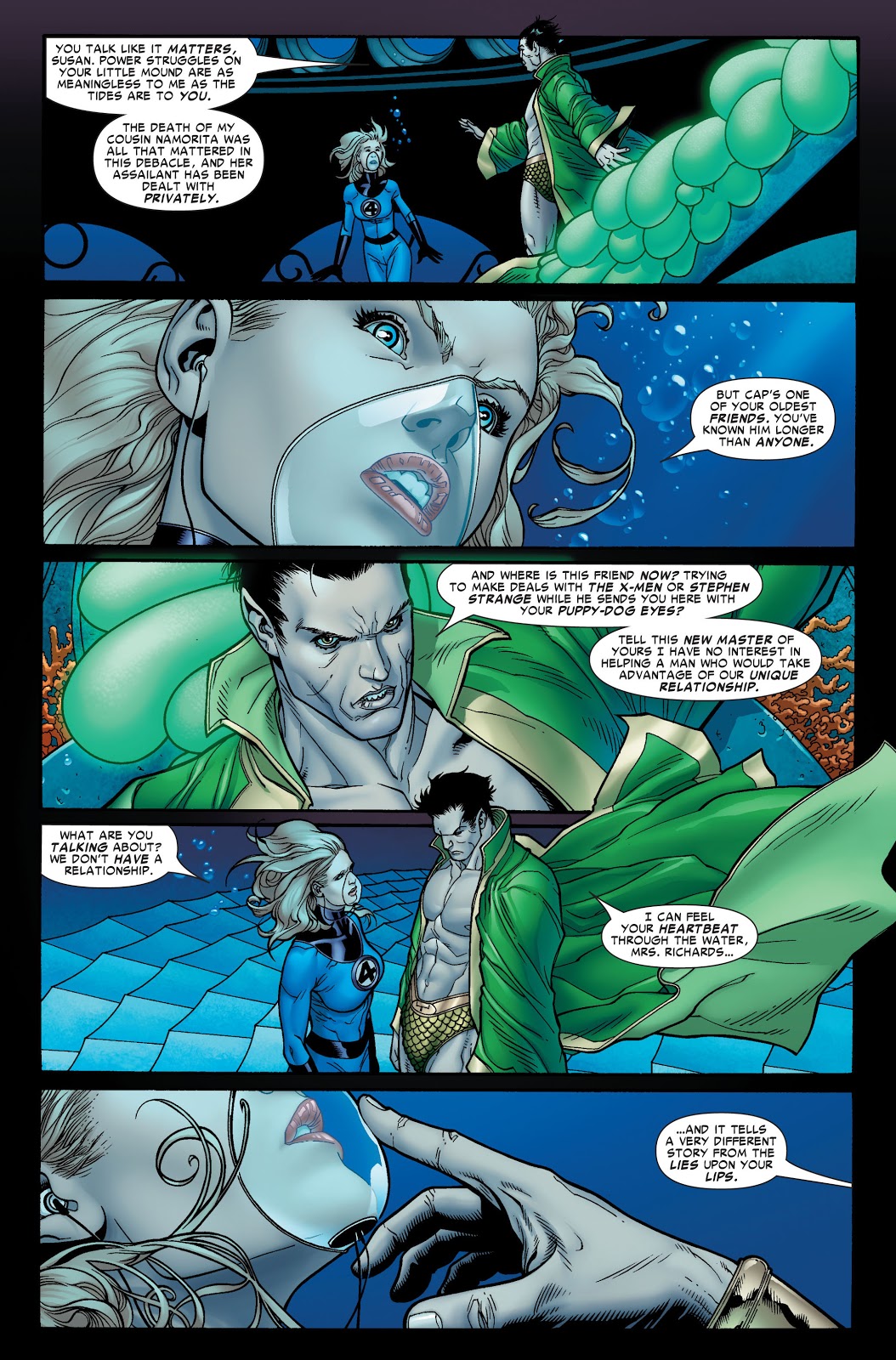 Namor and Sue Storm Civil War #6