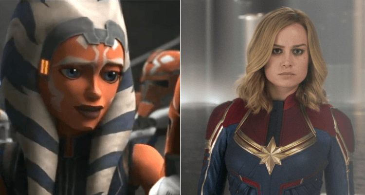 Ahsoka Tano and Captain Marvel