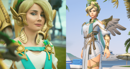 Effy as Overwatch's Winged Victory Mercy