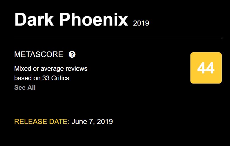 Dark Phoenix - Rotten Tomatoes