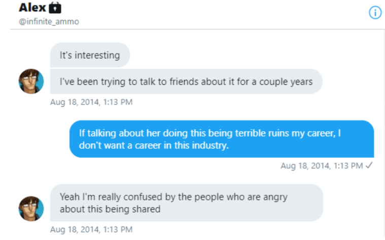 Private Messages Reveal Marvel Writer Zoe Quinn’s Abusive Behavior During Relationship with Alec Holowka