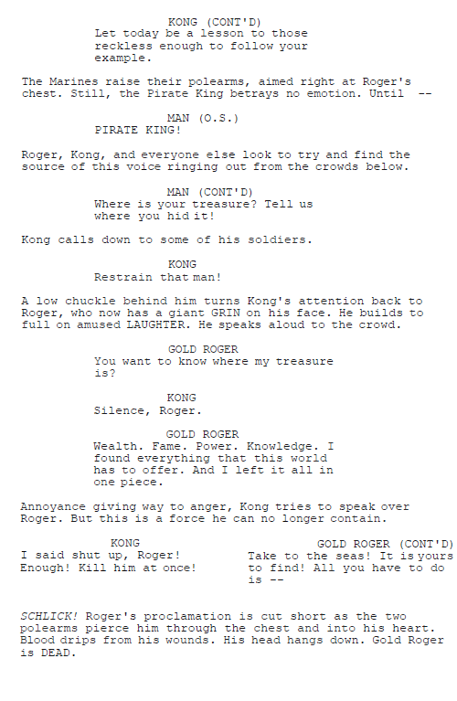 Netflix S One Piece Sees Named Marines Given More Prominent Roles Zoro Fighting Mr 7 According To Alleged Leaked Script 3 Bounding Into Comics