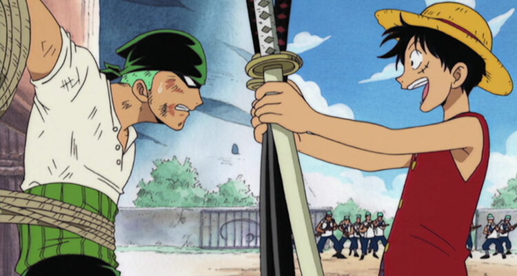 One Piece Luffy Zoro Bounding Into Comics