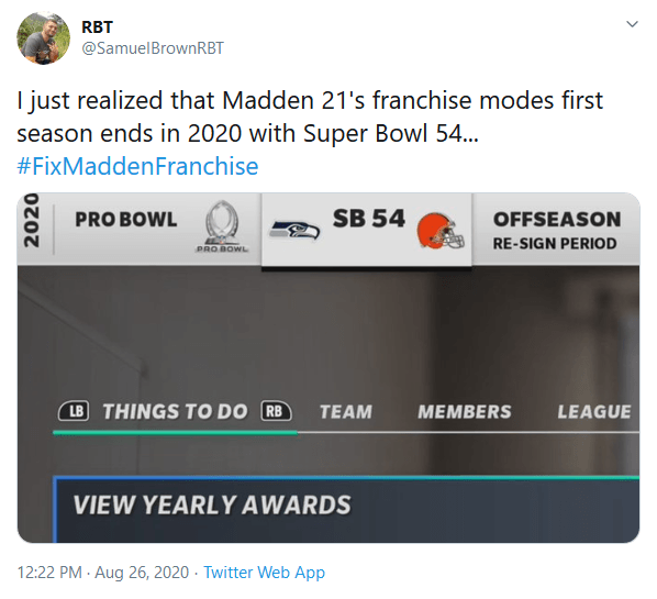 Madden Players Unite To Voice Disappointment Over Madden 21's Franchise Mode to EA