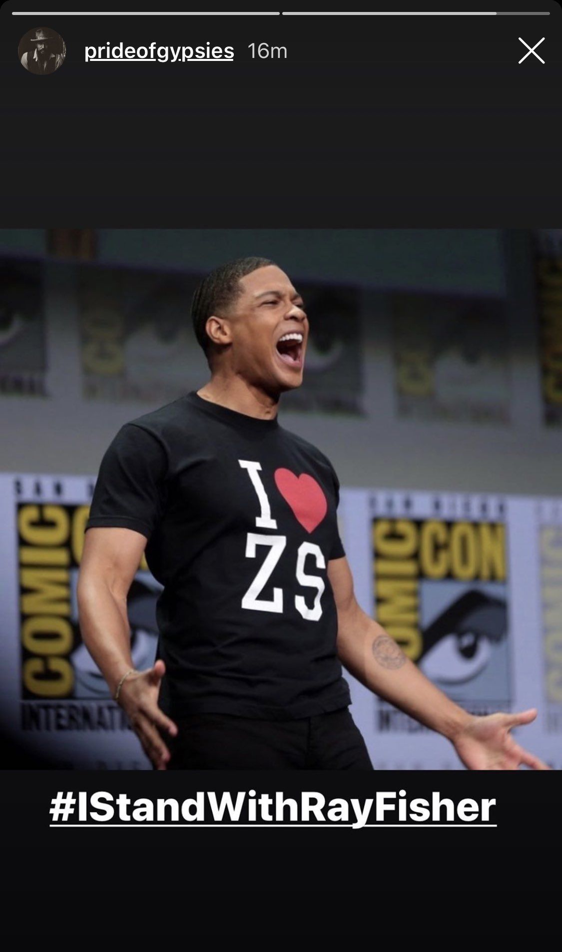 Jason Momoa Stands With Ray Fisher