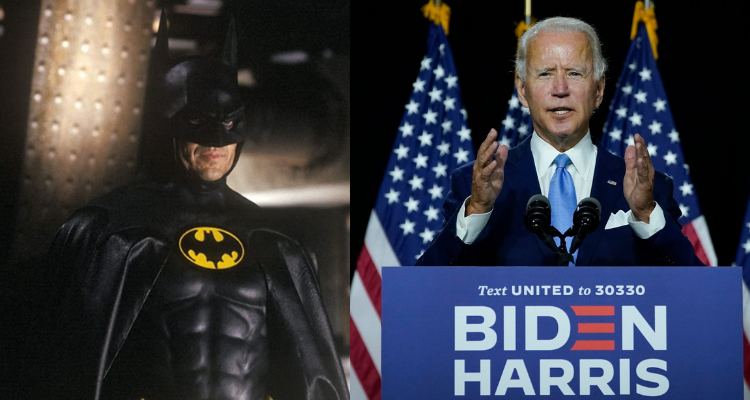 Michael Keaton and Joe Biden