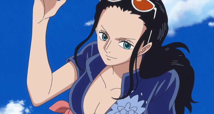 One Piece S Nico Robin Gets Wet In Swimsuit Pin Up From Artist Aechanart Bounding Into Comics