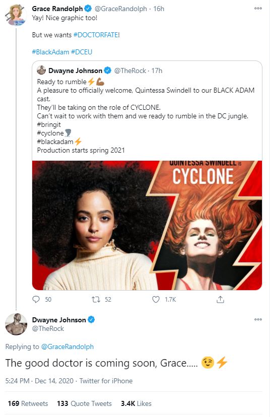 Black Adam: Non-Binary Performer Quintessa Swindell To Play Cyclone aka  Maxine Hunkel - Bounding Into Comics