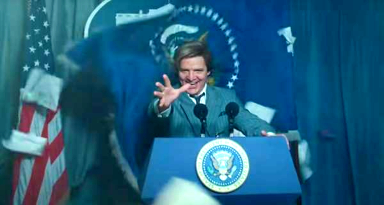 Pedro Pascal as Max Lord in WW84 is Trump