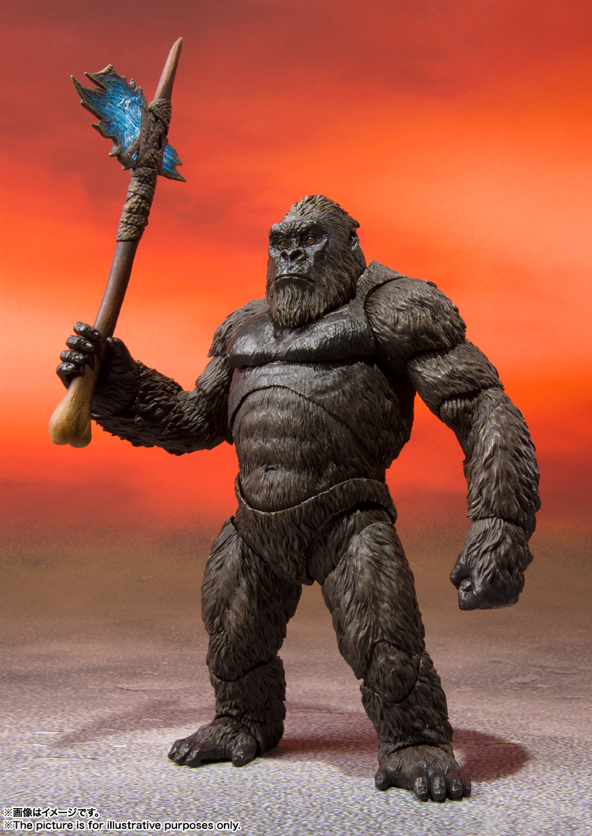 06 Figure Set of 4 Bandai HGD Godzilla Kong Mechagodzilla Skullcrawler HG D
