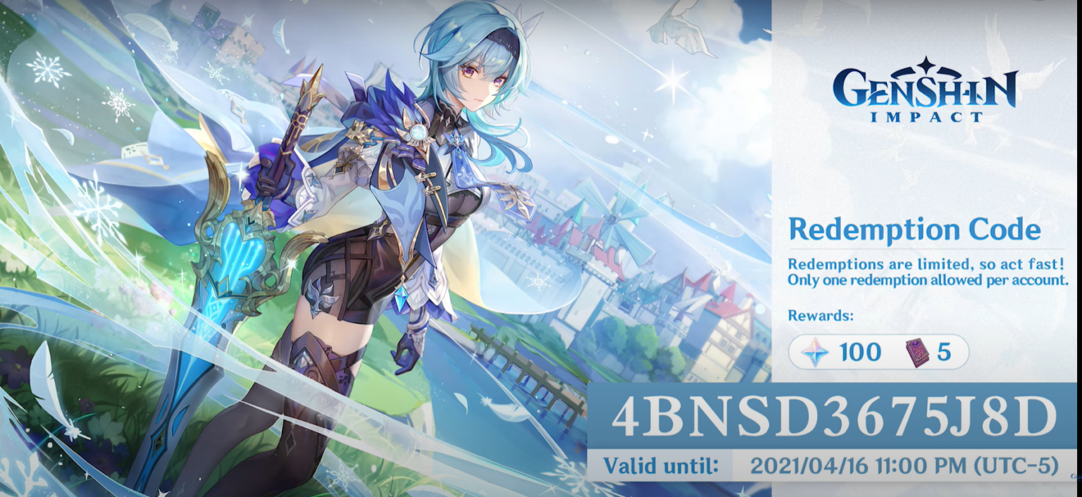 Genshin Impact Novo C digo Primogem Gratuito Mobile Legends