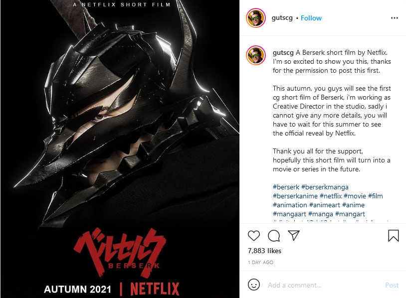  Berserk estreia na Netflix