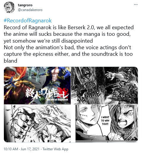 Record of Ragnarok Anime Adaptation Faces Heavy Criticism Over Poor  Animation Choices - Bounding Into Comics