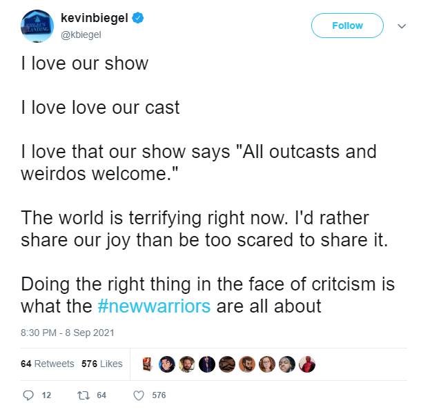 New Warriors showrunner Kevin Biegel on why show was cancelled