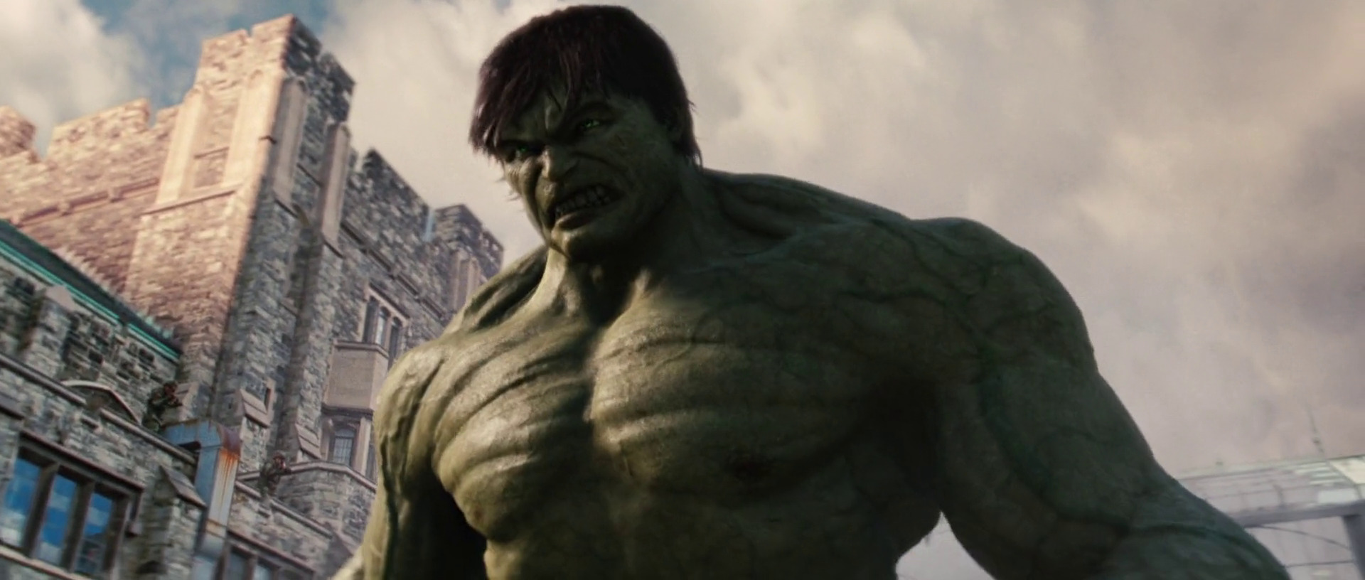 Bruce Banner (Edward Norton) reveals himself as the Jade Giant in The Incredible Hulk (2008), Marvel Entertainment/Universal Pictures